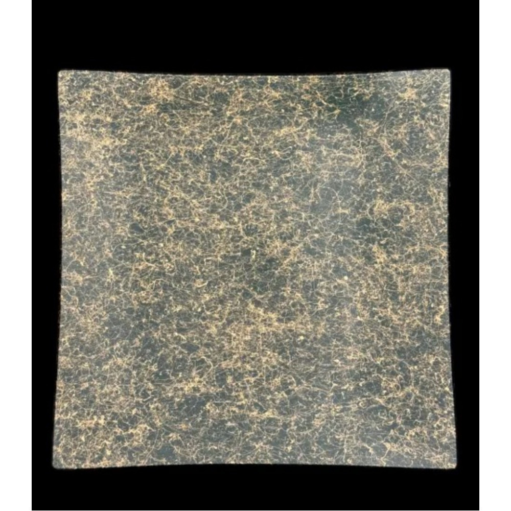 波スクエアプレート L 乱糸（マット仕上げ）草色［NF80］ 303446_CU90038VC02