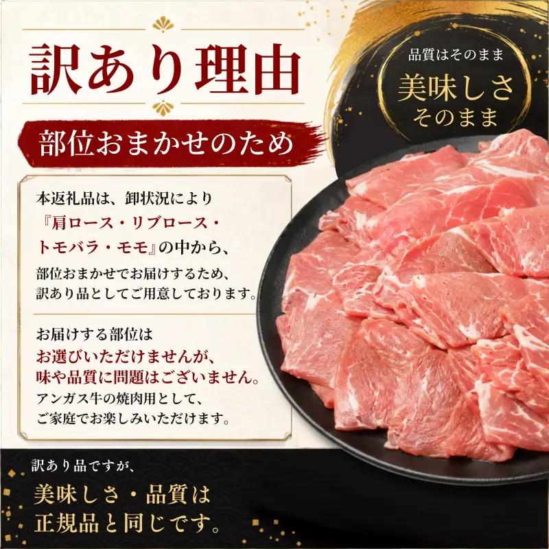 北海道産黒牛 やきにくセット 2kg（200g×10パック） 部位おまかせ やきにく［AC］