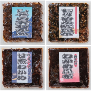 【 釜炊き 】 佃煮・塩昆布詰合せ 4袋入 佃煮