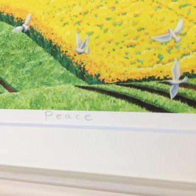 ふるさと納税 川口市 栗乃木ハルミ版画額装品「peace」 |  | 03