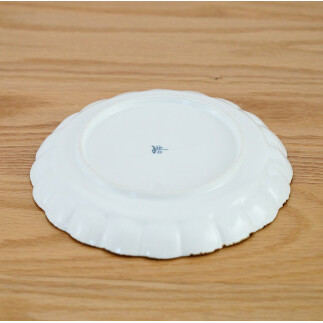 有田焼 渕サビ白マット菊割皿2枚セット プレート 取皿 白 ホワイト 花型縁サビ【藍土】 A12-124_イメージ5