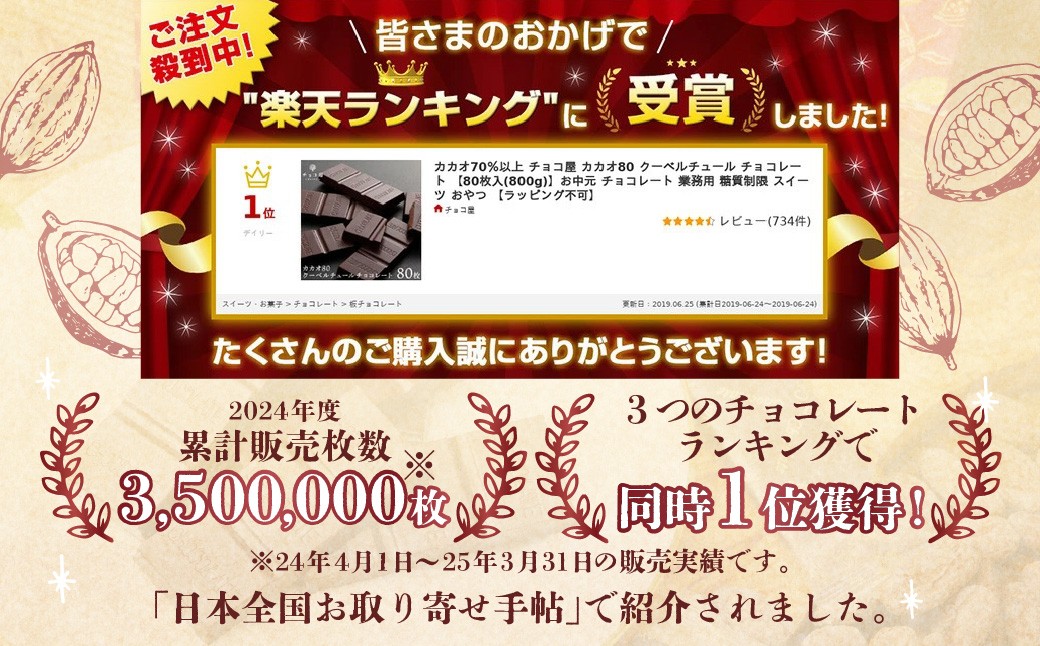 チョコレート ノンシュガー クーベルチュールチョコレート 50枚500g チョコ屋 | チョコレート チョコ ちょこれーと