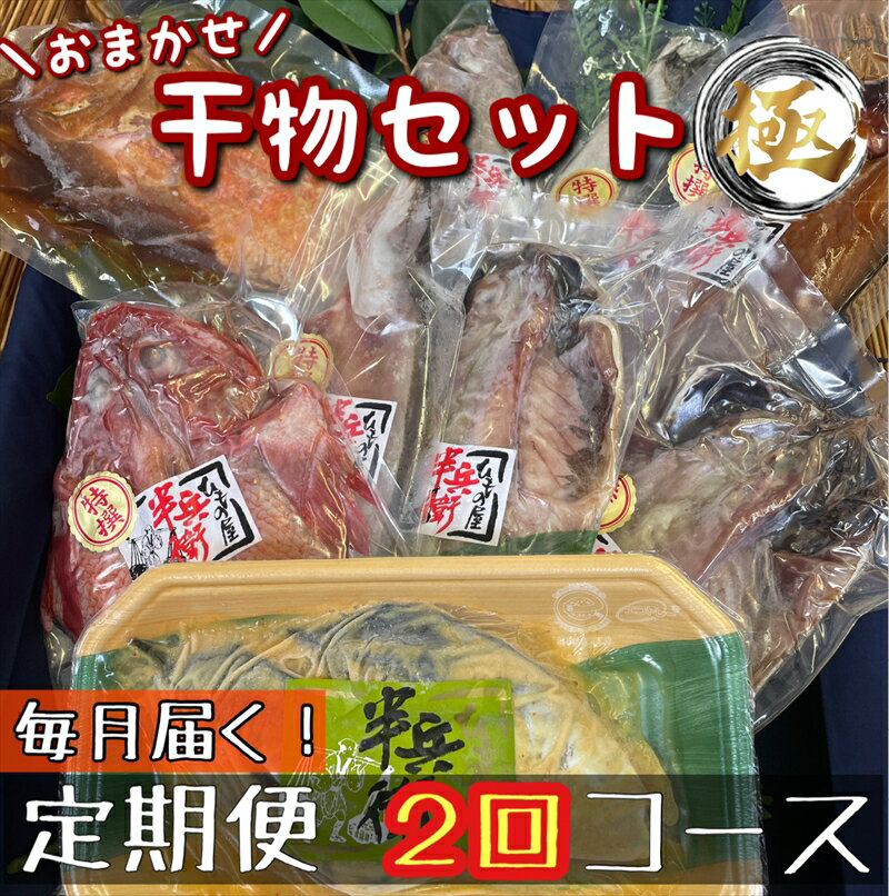 【ふるさと納税】【毎月定期便2回】厳選！小田原の旬の干物セット 極【 まぐろや 神奈川県小田原市 】