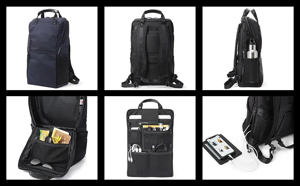 豊岡鞄 ベルーフバゲージ Urban Commuter BACK PACK 2 HA（ネイビー）/ beruf baggage バックパック ビジネスバッグ ビジネスリュック リュックサック メンズ 