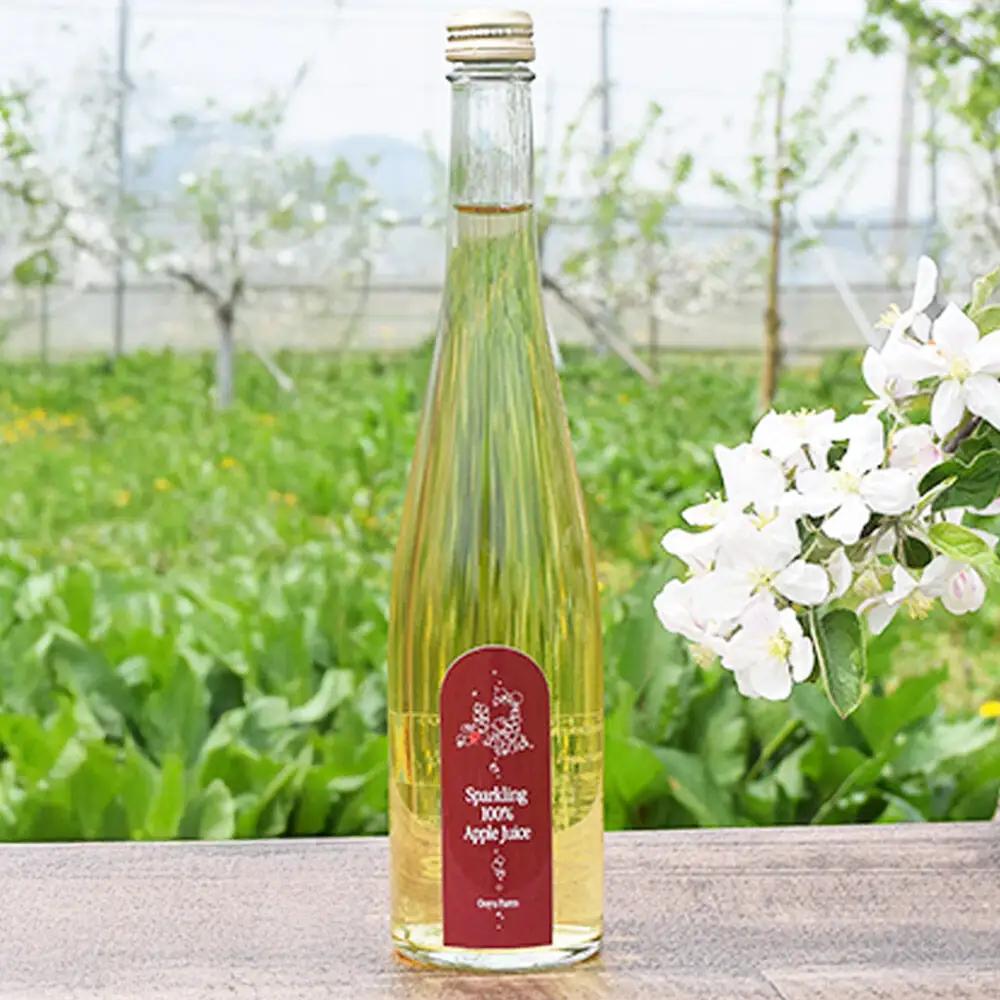 りんご贅沢しぼり 500ml×2本 スパークリング 500ml×1本 計3本セット りんご果汁100％ りんごジュース リンゴ 果汁 林檎 飲料 アップル 果物 フルーツ 青森 飲み物 ドリンク