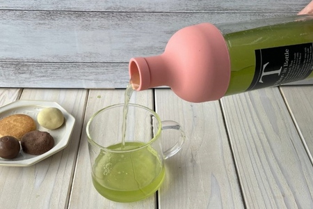 耐熱ボトルと深蒸し冷茶セット