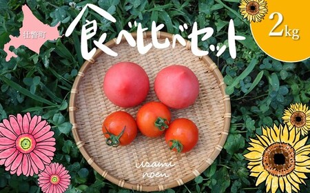 北海道壮瞥町産 トマト食べ比べ2種セット2kg(ラビットゴッホ＆ルネッサンス) SBTAJ013