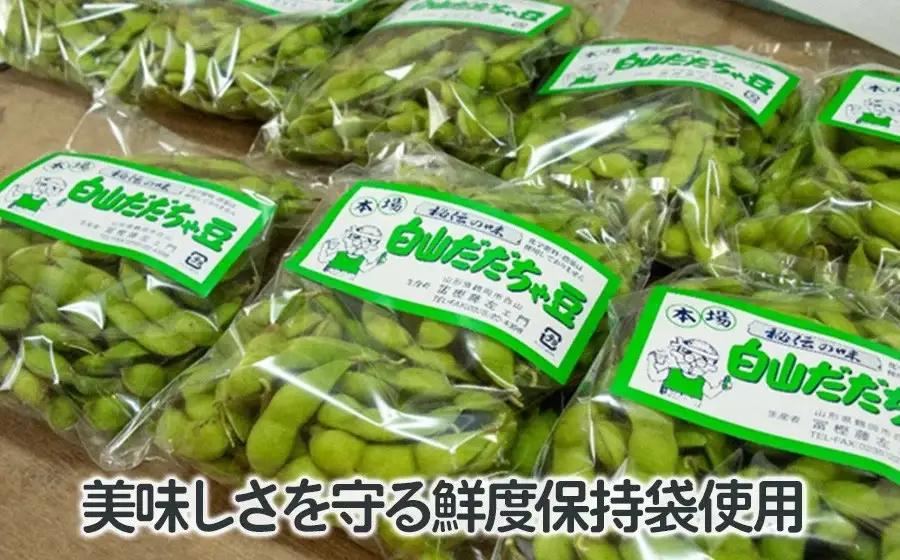 【令和8年産先行予約】 本場鶴岡市白山産 冨樫藤左エ門のだだちゃ豆(おうら) 1.2kg(300g×4袋)　　K-831