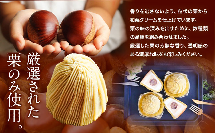 栗 ケーキ 和栗の生モンブラン 4個入り 《60日以内に出荷予定(土日祝除く)》RICO DOLCE 熊本県 球磨郡 山江村 スイーツ お菓子 洋菓子 栗 冷凍 クリ---sy_fricowmnn_6