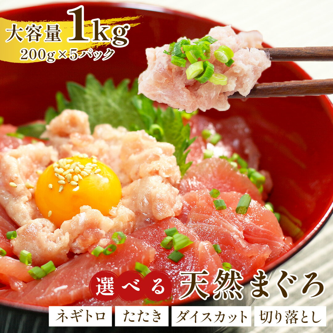 【ふるさと納税】ネギトロ たたき 鮪 マグロ 約1kg 冷凍 小分け 個包装 ネギトロ丼 天然本鮪 熟成 切り落とし 訳あり 海鮮丼 ダイスカット