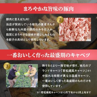 ふるさと納税 上毛町 長ちゃん工房　明太子餃子(15個×2パック)&ラー麦餃子(18個×2パック) |  | 02