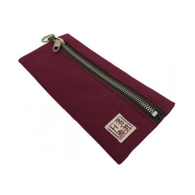 ふるさと納税 加東市 帆布工房　横長ポーチ(ブラウン)　約9.5×21cm |  | 03