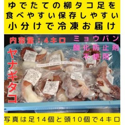 ふるさと納税 白老町 浜ゆでたこ 計4000g 北海道白老町産
