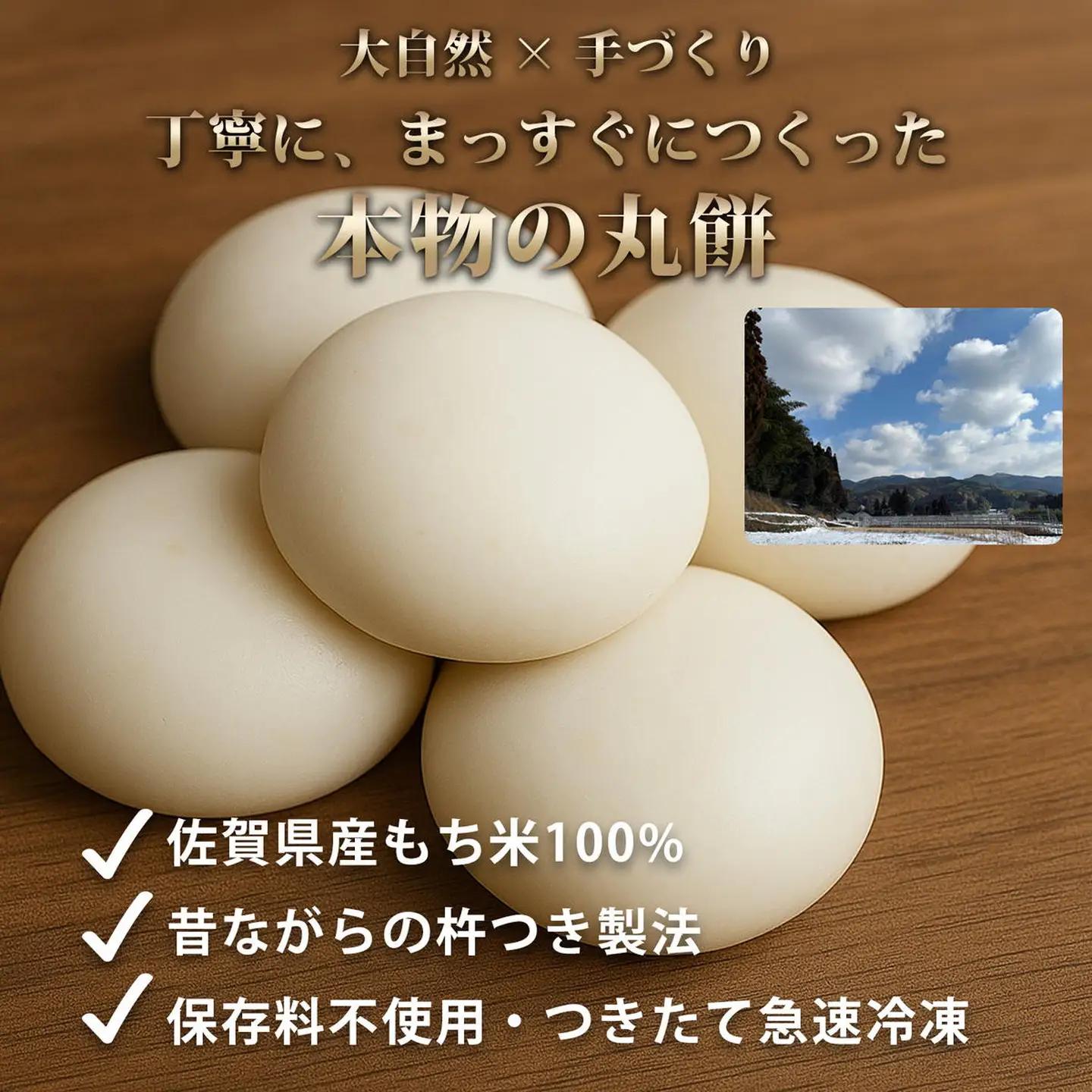 お正月用杵つき丸餅12P：B160-039