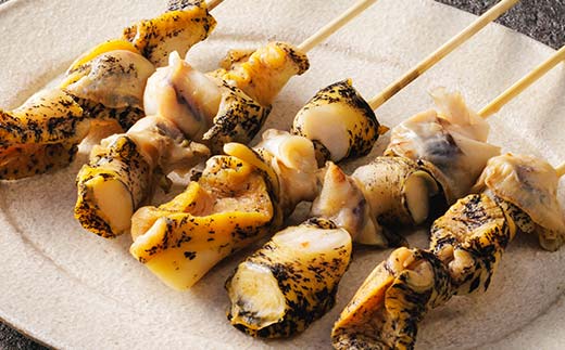 つぶ焼きセット(つぶ5個入り) つぶ串10本 セット 釧路名物ゲタ付き(紙製) つぶ貝 灯台つぶ 貝 海の幸 魚介 海産物 おかず 海鮮 おつまみ 肴 アテ レンチン アウトドア F4F-8246