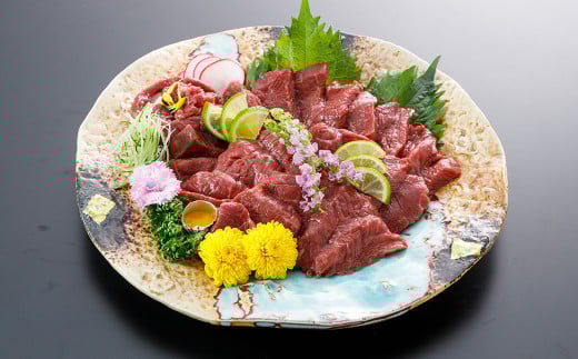 【3ヶ月定期便】【熊本と畜】 赤身 馬刺し ロース 約200g ×3回 合計600g 馬肉 肉 馬刺