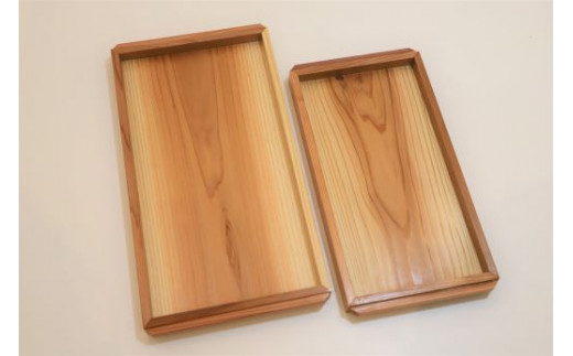 建具屋さんが作った木製トレー(徳島県産杉使用)　※離島不可