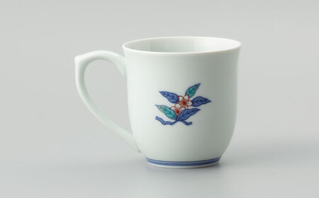 【有田焼】重要無形文化財 マグカップ  桃絵  / 佐賀県 / 今右衛門焼佐賀店有銘堂[41AAAY015]