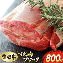 【ふるさと納税】牛肉 ブロック 宮崎牛 スネ肉 800g [SHINGAKI 宮崎県 美郷町 31af0006] 黒毛和牛 A4 A5 牛 国産 宮崎 冷凍 牛 真空パック