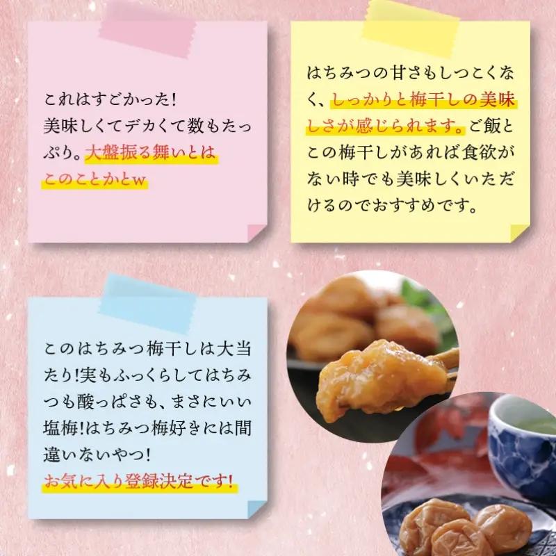 梅干し はちみつ梅干し 1kg【ご家庭用】大粒【inm110C】