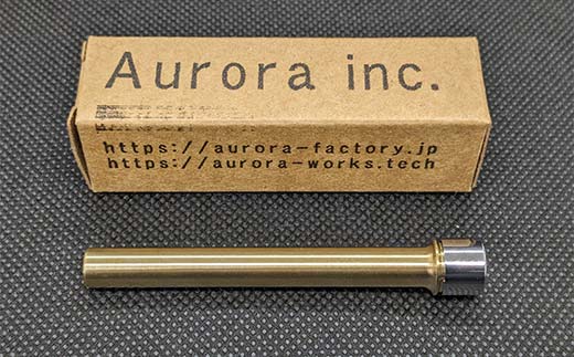 試験でも安心真鍮シャープペン芯入れ バフ研磨のクロームメッキ仕上げキャップ付き＋ゴールドキャップ付き セット F21E-285