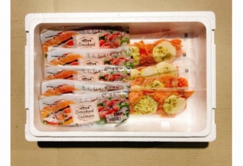 スモークサーモン1kg＆スモークサーモンカプレーゼ600g C-09038