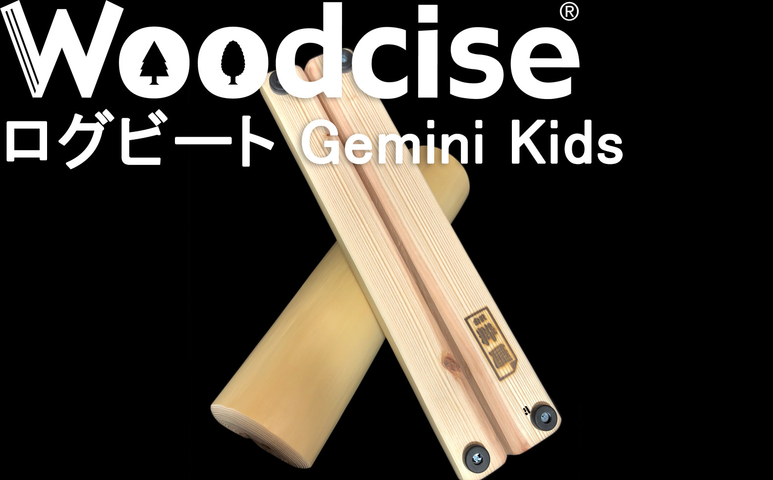 
M-FG1.【ウッドサイズ健康法】Woodcise(R)　ログビートGemini Kids（ジェミニ　キッズ）
