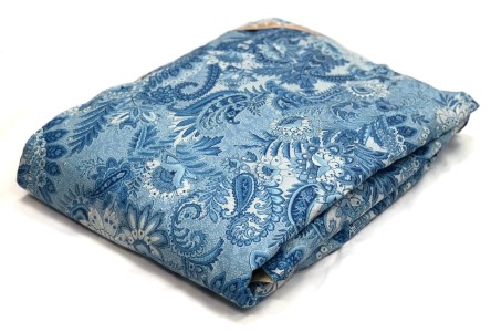 ホワイトダックダウン85%入り 洗える羽毛肌掛けふとん シングルサイズ(約150×210cm) ブルー色 FNU011 [1351]