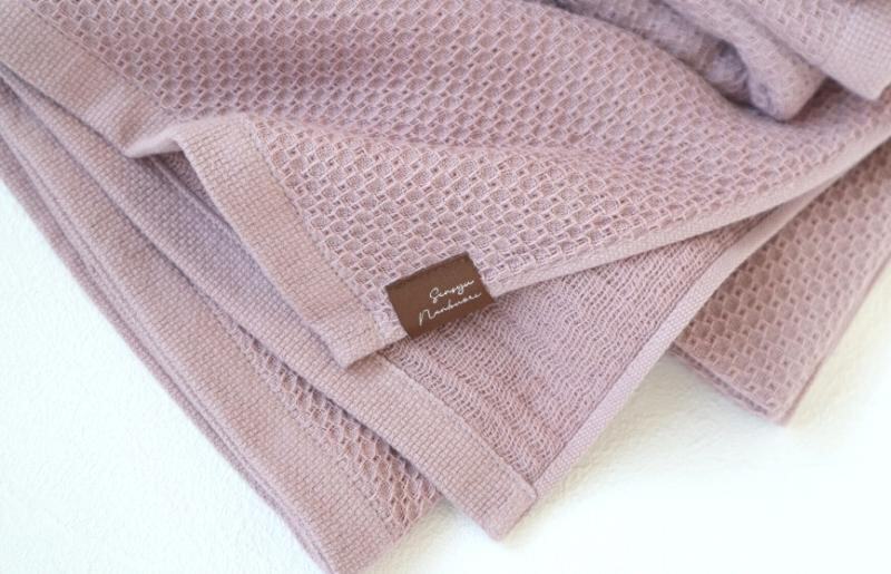 【ソフトハニカム】泉州南部織 バスタオル3枚セット（くすみ桜） 010B1087_イメージ3