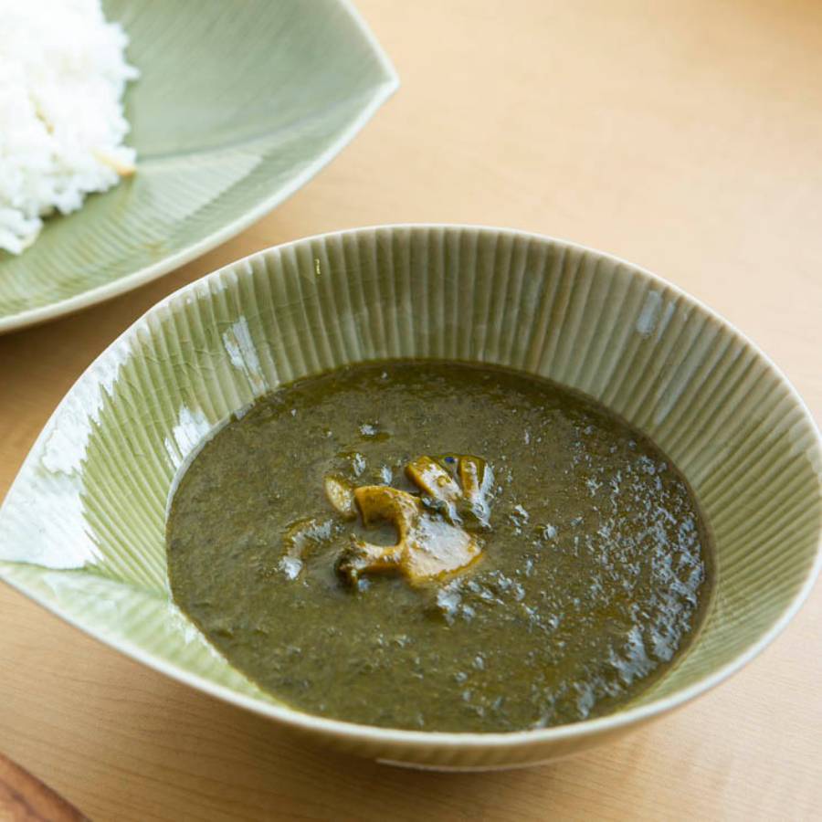 ＜あそらの茶屋＞あおさのグリーンカレー 鮑とエリンギとともに　4食　IM028