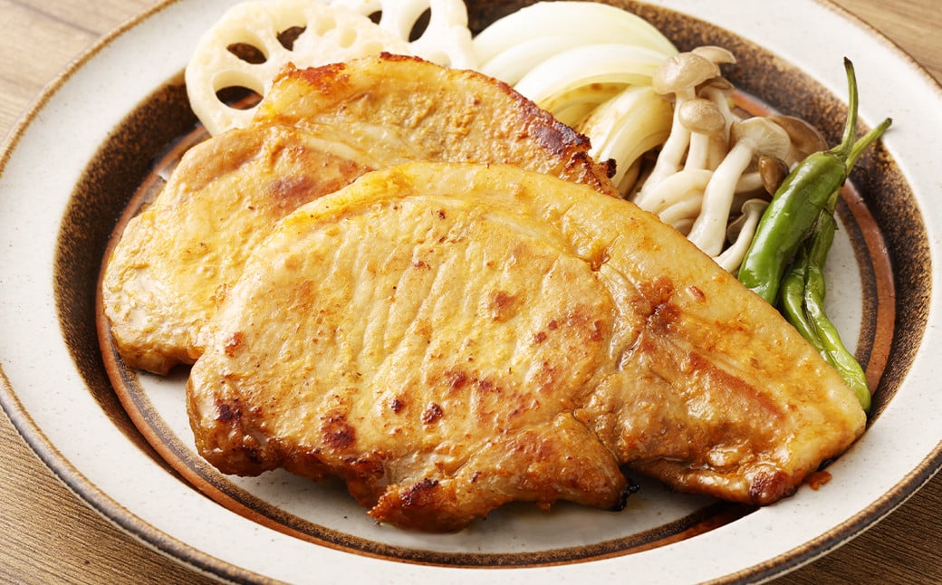 【全12回定期便】長崎県産 豚 味噌 ロース 120g×8枚 (960g×12回)  ／ 豚肉 豚 お肉 肉 味噌漬け 冷凍 国産 特製味噌だれ タレ おかず 定期 定期便 長崎県 長崎市