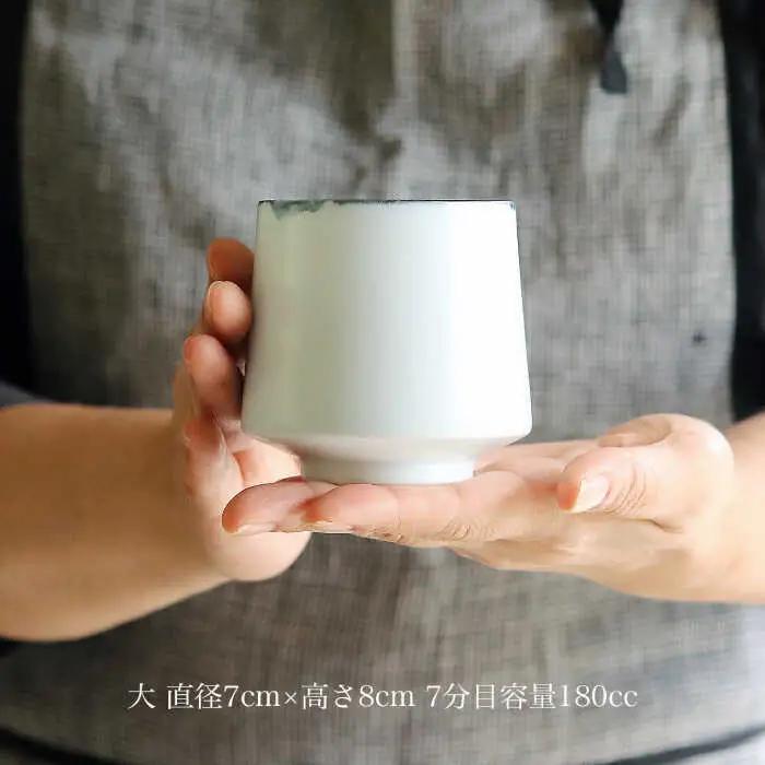 【波佐見焼】ペア 湯呑み 大・小 セット  食器 皿 【アトリエビスク】 [RD22]  波佐見焼