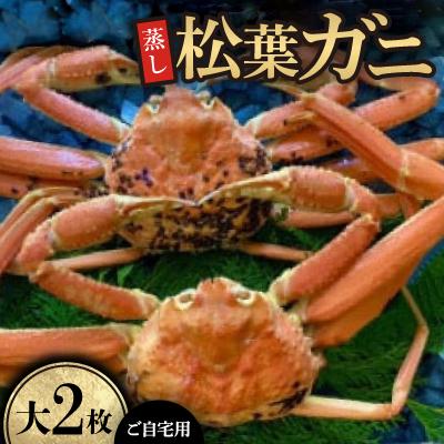 ふるさと納税 智頭町 【先行予約】【蒸し】ご自宅用　松葉ガニ　大　2枚(1枚800〜940g前後)※11月中旬から順次発送