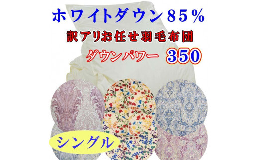 
【訳あり】お任せ 羽毛布団 シングル 羽毛掛け布団 ホワイトダウ85％ 羽毛ふとん 羽毛掛けふとん ダウンパワー350 掛けふとん 本掛け羽毛掛け布団 寝具 冬用 羽毛布団【BE088】
