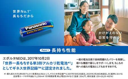 乾電池エボルタNEO 単3形12本＆単4形8本セット