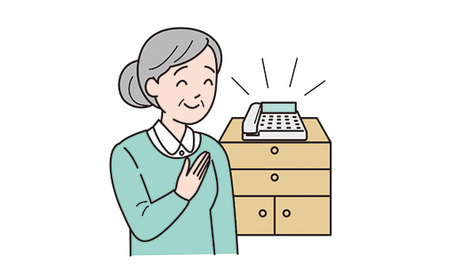郵便局のみまもりサービス「みまもりでんわサービス（固定電話12か月）」 ／ 日本郵便 見守り 毎日 お電話 体調確認 家族 両親 故郷 越谷市内 埼玉県 No.263