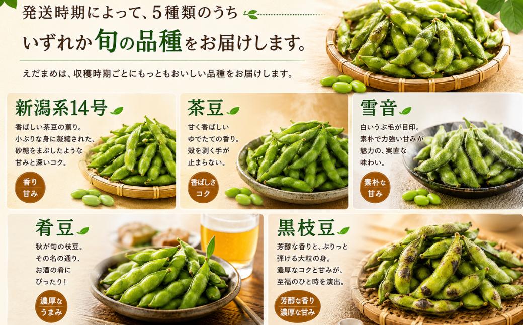 先行予約 小千谷産 枝豆 品種:おまかせ 約1.8kg  7月中旬から10月上旬発送予定 冷蔵 枝豆 野菜 つまみ おつまみ えだまめ エダマメ 新潟