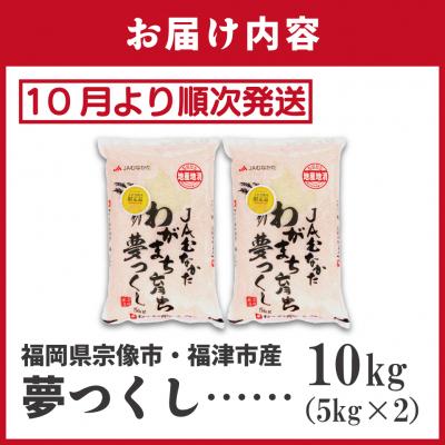 ふるさと納税 宗像市 新米先行受付「夢つくし」10kg【ほたるの里】_HA1791 |  | 01