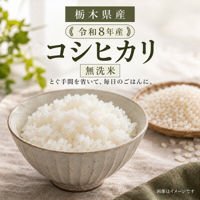 【ふるさと納税】【令和8年産】栃木県産 コシヒカリ 無洗米 5kg【2000212】