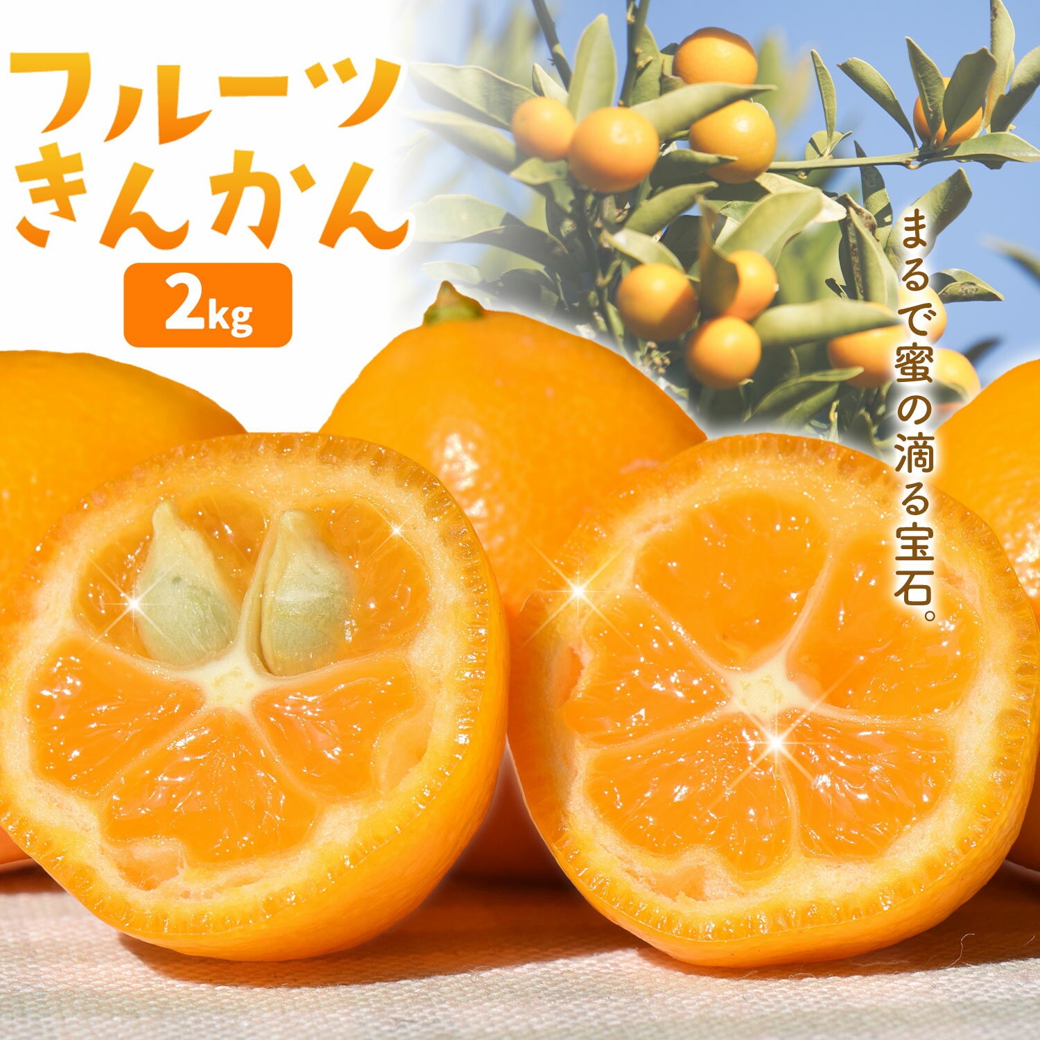 【ふるさと納税】フルーツきんかん 2kg 北さつま農協《1月上旬-2月中旬頃出荷》 鹿児島県 さつま町 送料無料 金柑 きんかん 柑橘 フルーツ 果物