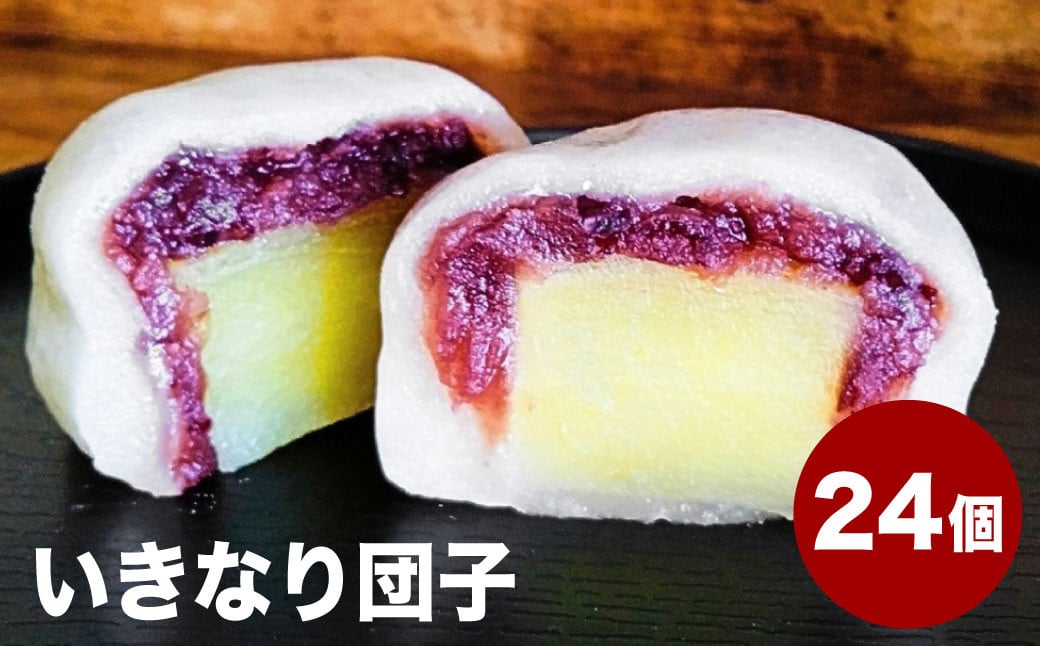 
            熊本上天草 にのやのいきなり団子 24個 いきなりだんご いきなり団子 だんご 団子 餡子 スイーツ お菓子 和菓子 おやつ デザート 冷凍 熊本県 上天草市
          