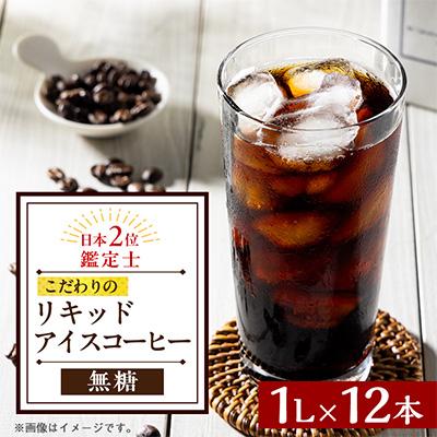 ふるさと納税 猪名川町 オリジナルリキッドアイスコーヒー(無糖)1ケース12本セット