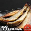 【ふるさと納税】北海道産こまい干し 約1kg(500g×2) 化粧箱入 氷下魚 干し魚 おかず おつまみ 揚げ物　【魚貝類・干物・タラ科漁獲急速冷凍塩 味付け 旨み 美味しいソフト】