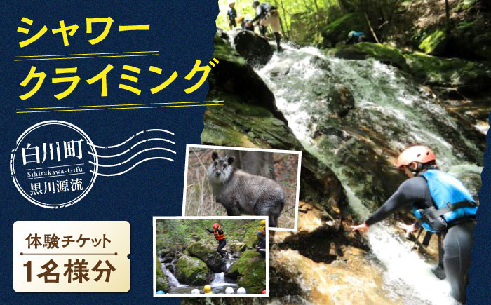 
            シャワークライミング参加券 アクティビティ チケット 岐阜 白川町 / Sunpo [AWBC004]
          