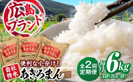 【全2回定期便】 米 新米 盆地そだちあきろまん 6kg [APBM006] 米