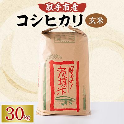 ふるさと納税 取手市 取手市産　コシヒカリ　玄米30kg