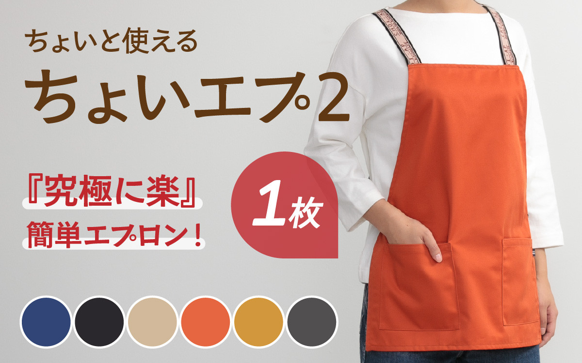
            【6色から選べる】ちょいと使える ちょい エプ 2 / 衣類 衣料 ファッション キッチン 厨房 園芸 ガーデニング DIY シンプル 介護 日用品 雑貨 全6色 
          