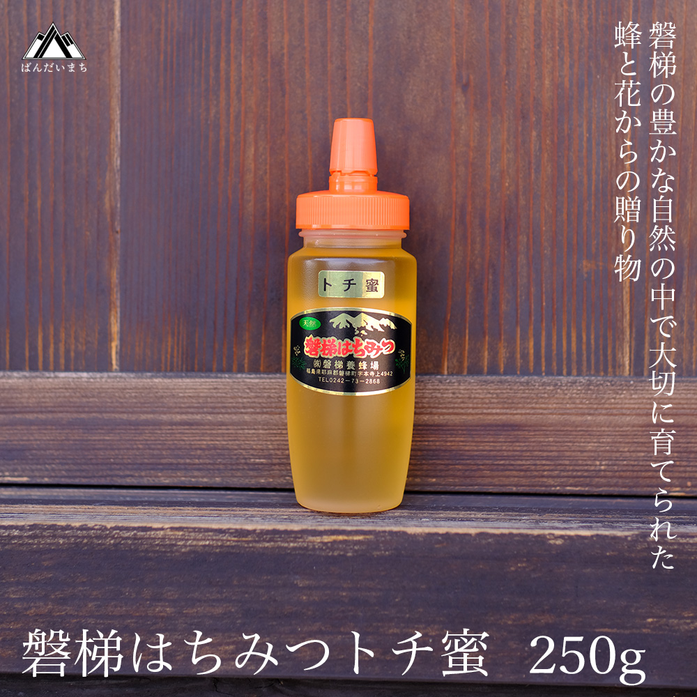 国産純粋はちみつ 天然 磐梯養蜂 磐梯はちみつ 250g［チューブ］ トチはちみつ　