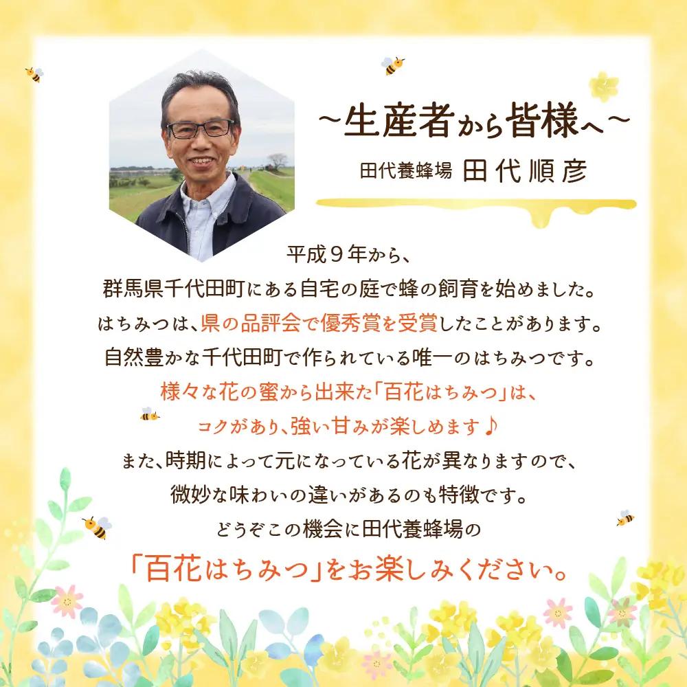 《2026年6月発送》はちみつ 【千代田町の蜂蜜】600g 百花蜂蜜 群馬県 千代田町 ＜田代養蜂場＞ ※沖縄・離島配送不可 