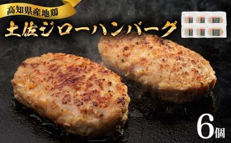 「土佐ジロー」地鶏 ハンバーグ 6袋 地鶏 成熟 噛む旨み 深い味わい 冷凍 BN